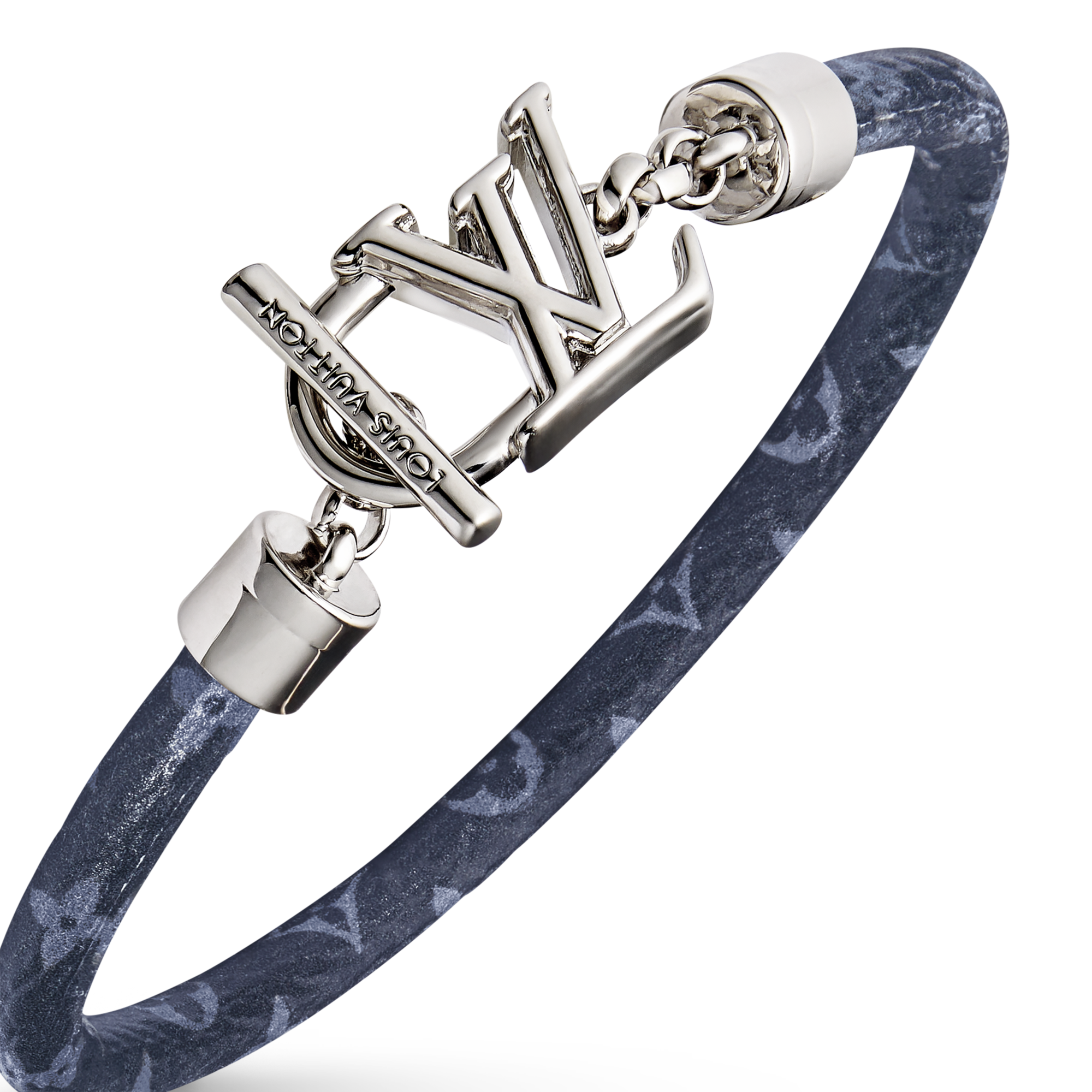 LV Dimension Monogram Leather Bracelet Monogram - Men - Fashion